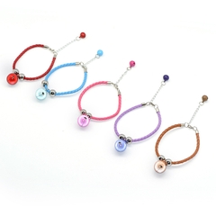 Vòng cổ da có chuông cho chó mèo