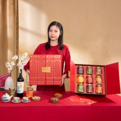 Vinh Hoa 01 - Hộp quà Tết Nuts Gift 9 hạt dinh dưỡng và trái cây sấy