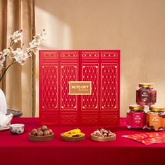 Vinh Hoa 02 - Hộp quà Tết Nuts Gift 8 hạt dinh dưỡng và trái cây sấy
