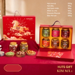 Kim Mã Khởi Niên - Hộp quà Nuts Gift 6 hạt dinh dưỡng đặc biệt