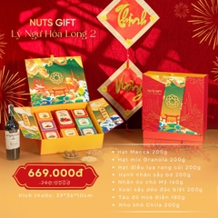 Hộp quà Nuts Gift - Lý Ngư Hóa Long 8 Vị Hạt dinh dưỡng