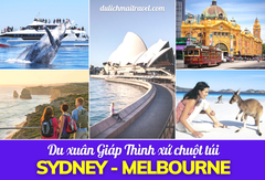 [TOUR ÚC 6N5D TẾT 2024]   SYDNEY, MELBOURNE, BAY JQ , 4 SAO