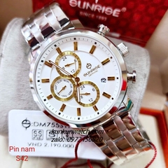Đồng Hồ Nam Sunrise DM755SWA 6 Kim Kính Sapphire Authentic 42mm 1
