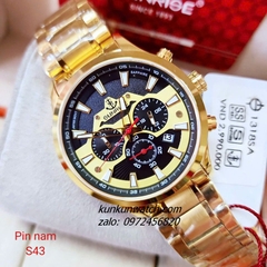 Đồng Hồ Nam Sunrise 1318SA Chronograph 6 Kim Kính Sapphire Authentic 43mm