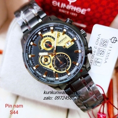 Đồng Hồ Nam Sunrise 1135SA 6 Kim  Kính Sapphire Authentic 44mm