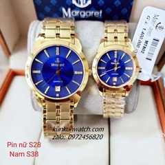 Đồng Hồ Cặp Đôi Nam Nữ Margaret MT802 Kính Sapphire Authentic 28mm - 38mm 1