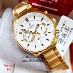 Đồng Hồ Nam Sunrise DM757SWA 6 Kim Kính Sapphire Authentic 42mm