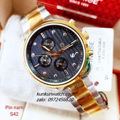 Đồng Hồ Nam Sunrise DM756SWA 6 Kim Kính Sapphire Authentic 42mm