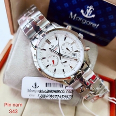 Đồng Hồ Nam Margaret MT2021 Kính Sapphire Authentic 43mm