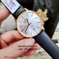 Đồng Hồ Nam Margaret MT8188 Kính Sapphire Authentic Dây Da 42mm