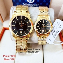 Đồng Hồ Cặp Đôi Nam Nữ Margaret MT802 Kính Sapphire Authentic 28mm - 38mm