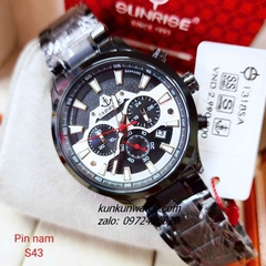 Đồng Hồ Nam Sunrise 1318SA Chronograph 6 Kim Kính Sapphire Authentic 43mm