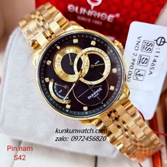 Đồng Hồ Nam Sunrise 1146SA 6 Kim  Kính Sapphire Authentic 42mm 1