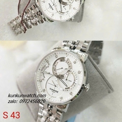 Đồng Hồ Nam Sunrise 1146SA 6 Kim  Kính Sapphire Authentic 42mm