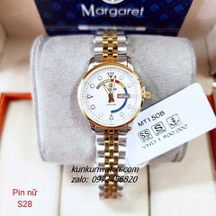 Đồng Hồ Nữ Margaret MT1508 Kính Sapphire Authentic 28mm