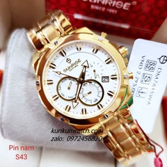 Đồng Hồ Nam Sunrise DM761SWA 6 Kim Kính Sapphire Authentic 43mm