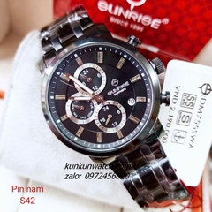 Đồng Hồ Nam Sunrise DM755SWA 6 Kim Kính Sapphire Authentic 42mm