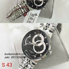 Đồng Hồ Nam Sunrise 1146SA 6 Kim  Kính Sapphire Authentic 42mm