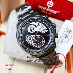 Đồng Hồ Nam Sunrise 1135SA 6 Kim  Kính Sapphire Authentic 44mm