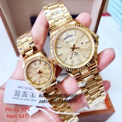Đồng Hồ Cặp Đôi Nam Nữ Margaret MT1510 Kính Sapphire Authentic 29mm - 41mm
