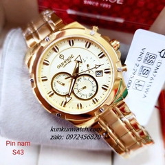 Đồng Hồ Nam Sunrise DM761SWA 6 Kim Kính Sapphire Authentic 43mm