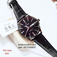 Đồng Hồ Nam Margaret MT1507 Kính Sapphire Authentic Dây Da 41mm