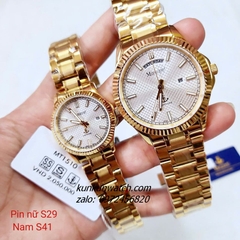 Đồng Hồ Cặp Đôi Nam Nữ Margaret MT1510 Kính Sapphire Authentic 29mm - 41mm