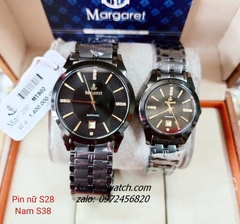 Đồng Hồ Cặp Đôi Nam Nữ Margaret MT802 Kính Sapphire Authentic 28mm - 38mm