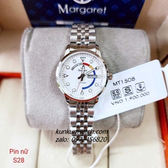 Đồng Hồ Nữ Margaret MT1508 Kính Sapphire Authentic 28mm 1