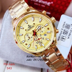 Đồng Hồ Nam Sunrise 1318SA Chronograph 6 Kim Kính Sapphire Authentic 43mm