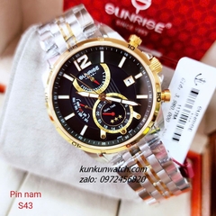 Đồng Hồ Nam Sunrise 1172SA 6 Kim  Kính Sapphire Authentic 43mm 1