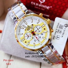 Đồng Hồ Nam Sunrise 1318SA Chronograph 6 Kim Kính Sapphire Authentic 43mm 1