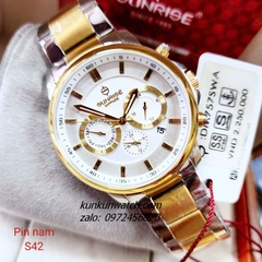 Đồng Hồ Nam Sunrise DM757SWA 6 Kim Kính Sapphire Authentic 42mm