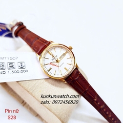 Đồng Hồ Nữ Margaret MT1507 Kính Sapphire Authentic Dây Da 28mm