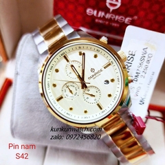 Đồng Hồ Nam Sunrise DM756SWA 6 Kim Kính Sapphire Authentic 42mm 1
