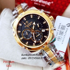 Đồng Hồ Nam Sunrise DM761SWA 6 Kim Kính Sapphire Authentic 43mm