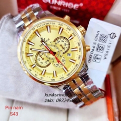 Đồng Hồ Nam Sunrise 1319SA Chronograph 6 Kim Kính Sapphire Authentic 43mm