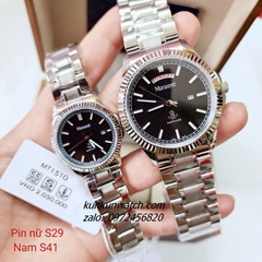 Đồng Hồ Cặp Đôi Nam Nữ Margaret MT1510 Kính Sapphire Authentic 29mm - 41mm