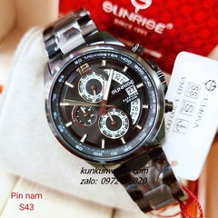 Đồng Hồ Nam Sunrise 1340SA Chronograph 6 Kim Kính Sapphire Authentic 43mm