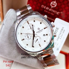 Đồng Hồ Nam Sunrise DM756SWA 6 Kim Kính Sapphire Authentic 42mm