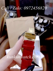 Đồng Hồ Nữ Versace Reve Chrono Mother Chế Độ Chronograph - Dây Da Đỏ - 38mm