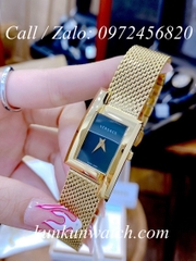 Đồng Hồ Nữ Versace Greca Icon Vàng Mặt Xanh Rêu - 39 x 21mm