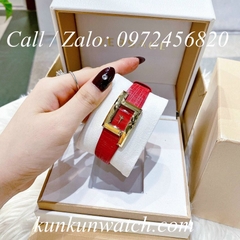 Đồng Hồ Nữ Versace Greca Icon - Dây Da Đỏ Vỏ Vàng - 39 x 21mm