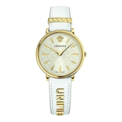 Đồng Hồ Nữ Versace V-Circle Manifesto Unified - Dây Da Trắng - 38mm