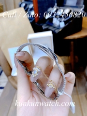 Đồng Hồ Nữ Versace Greca Icon Bạc Mặt Xanh Rêu - 39 x 21mm