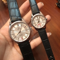 Đồng hồ Đôi OMEGA - Dây da - OMC01
