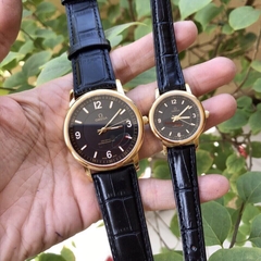 Đồng hồ Đôi OMEGA - Dây da - OMC02
