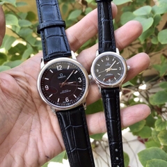 Đồng hồ Đôi OMEGA - Dây da - OMC02