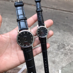 Đồng hồ Đôi OMEGA - Dây da - OMC04
