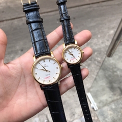 Đồng hồ Đôi OMEGA - Dây da - OMC04